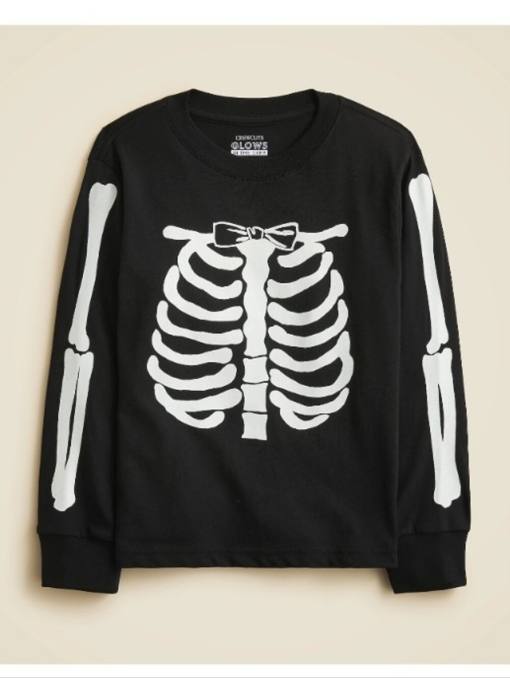 Crewcuts Kids' glow-in-the-dark skeleton graphic T-shirt Bone Jour By J Crew